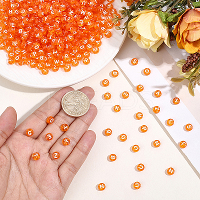 1000Pcs Transparent Acrylic Beads TACR-ME0001-08D-1