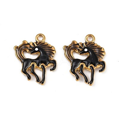 304 Stainless Steel Enamel Pendants STAS-Z140-02G-02-1