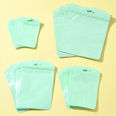 40Pcs 4 Styles Macaron Color Plastic Yin-yang Resealable Bags OPP-FS0001-18B-1