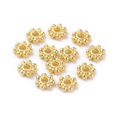 Tibetan Style Alloy Daisy Spacer Beads LF0991Y-G-RS-1