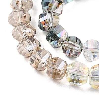 Rondelle Transparent Glass Beads Strands GLAA-T023-33B-1