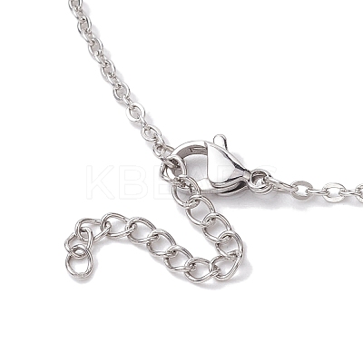 Tarnish Resistant 3Pcs 3 Styles 304 Stainless Steel Cable Chain Necklace Makings NJEW-JN04934-02-1