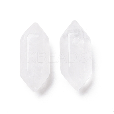 Natural Quartz Crystal Double Terminal Pointed Pendants G-C007-02A-14-1