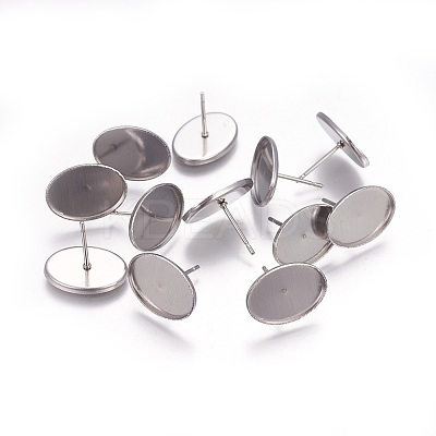 Tarnish Resistant 304 Stainless Steel Ear Stud Findings LS-X-STAS-P227-41P-1