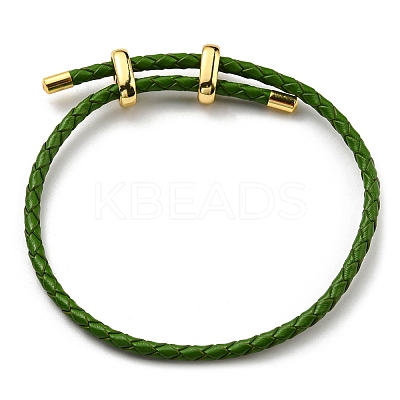 Leather Braided Cord Bracelets BJEW-G675-06G-09-1