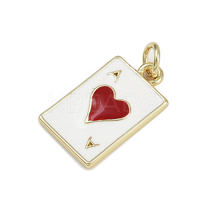 Brass Enamel Pendants KK-D409-28G-1