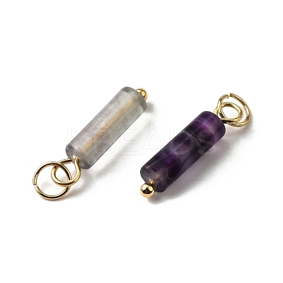 Natural Fluorite Pendants STAS-C120-01G-05-1