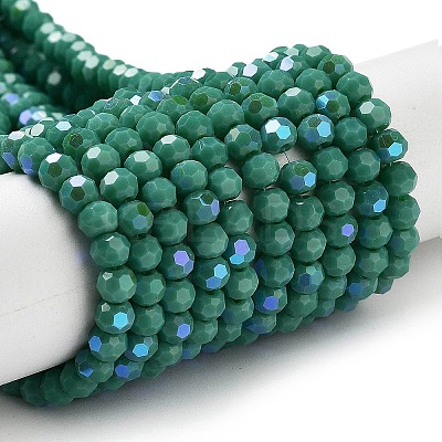 Opaque Glass Beads Strands EGLA-A035-P4mm-L13-1
