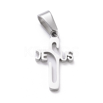 Non-Tarnish 304 Stainless Steel Pendants STAS-L216-34P-1