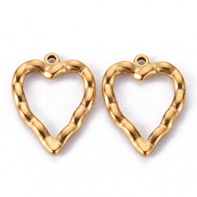 304 Stainless Steel Open Back Bezel Pendants STAS-T052-22G-1