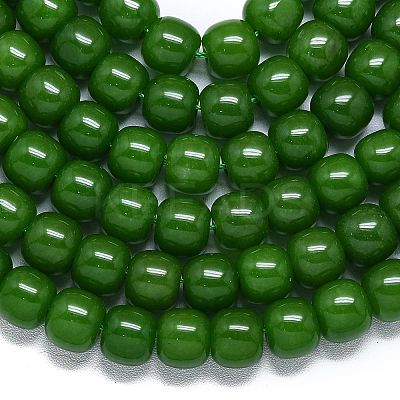 Natural Malaysia Jade Beads Strands G-B165-FM-10x10mm-1