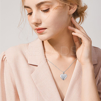 4Pcs 316 Stainless Steel Locket Pendants STAS-BBC0005-07-1