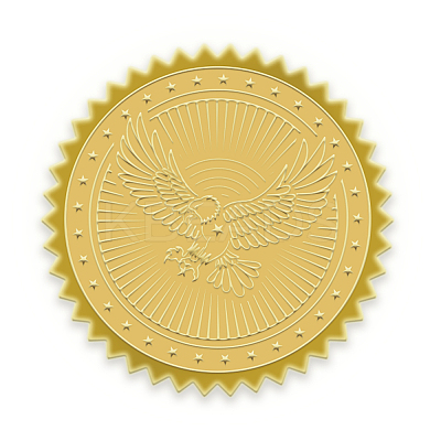 Plastic Self Adhesive Gold Foil Embossed Stickers DIY-WH0211-009-1