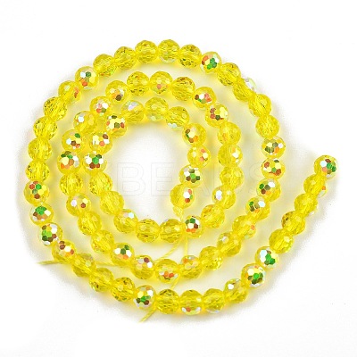 Electroplate Transparent Glass Beads EGLA-B013-02A-AB02-1