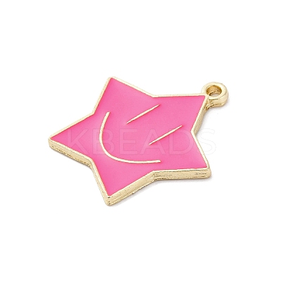 Alloy Enamel Pendants ENAM-F152-05G-04-1
