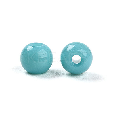 Opaque Solid Color Glass Beads GLAA-N007-4mm-A03-1