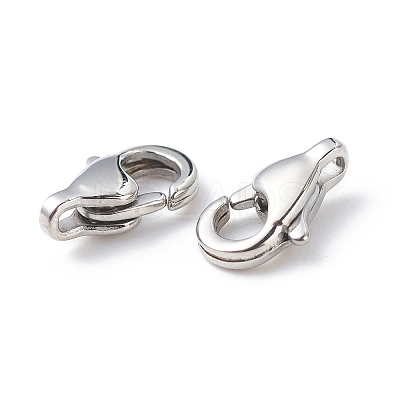 Tarnish Resistant 304 Stainless Steel Lobster Claw Clasps LS-STAS-Q048-1-1