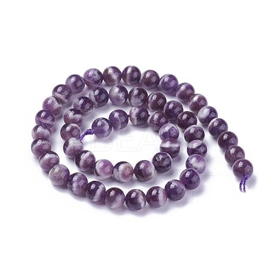 Natural Chevron Amethyst Beads Strands G-G772-05-C-1
