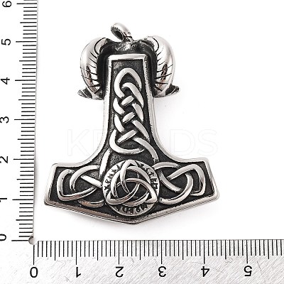 316 Surgical Stainless Steel Big Pendants STAS-Z073-09AS-1