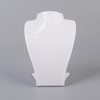Organic Glass Jewelry Earring and Necklace Bust Displays ODIS-G013-01-1