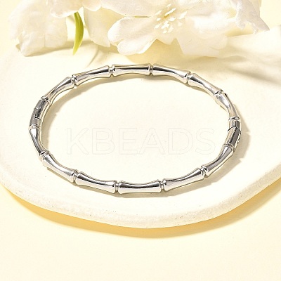 304 Stainless Steel Bamboo Joint Hinged Bangle JB757A-1