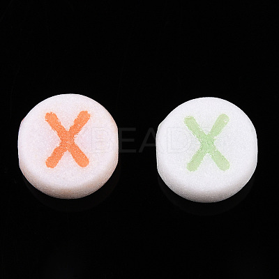 Initial Acrylic Beads X-PL085-1