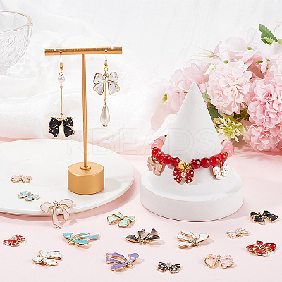 30Pcs 15 Styles Alloy Enamel Charms ENAM-SC0005-68-1