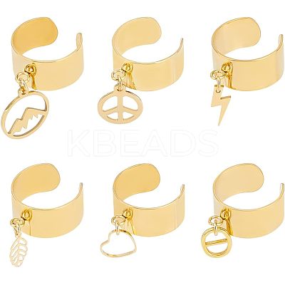 DIY Charm Cuff Ring Making Kit DIY-UN0003-67-1