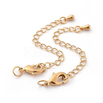 Long-Lasting Plated Brass Chain Extender X-KK-F711-09G-1
