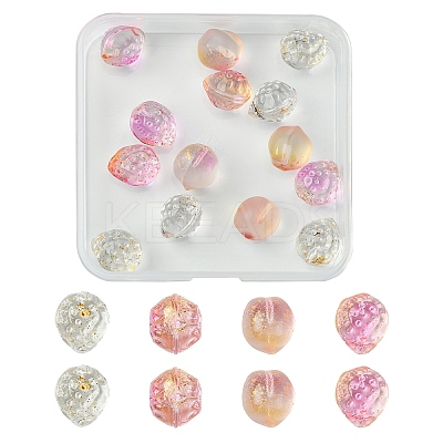 15Pcs 3 Styles Transparent Glass Beads GLAA-YW0003-69-1