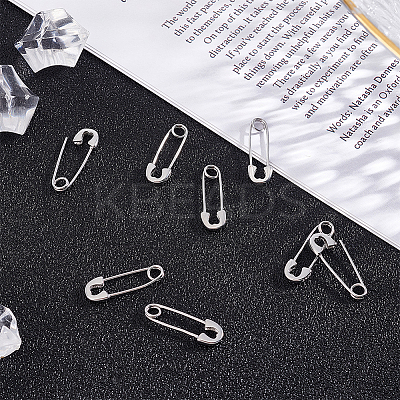 4 Pair Sterling Silver Safety Pin Shape Dangle Hoop Earrings for Men Women STER-AR0001-01-1