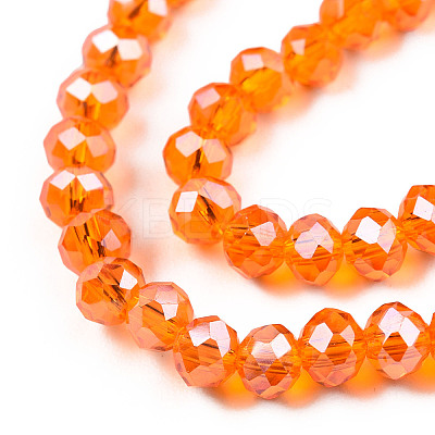 Electroplate Glass Beads Strands LS-EGLA-A034-T4mm-A23-1