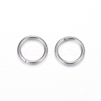 Tarnish Resistant 304 Stainless Steel Open Jump Rings X-STAS-D447-09-1
