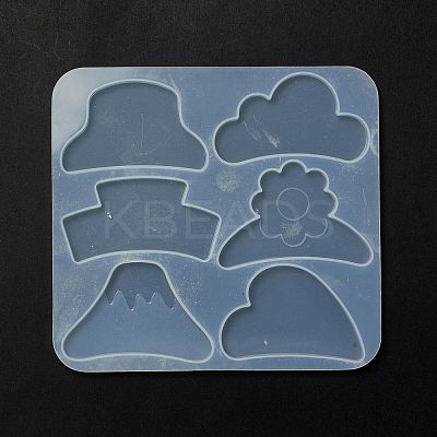 Claw Hair Clips Cabochon Silicone Molds DIY-L065-05-1