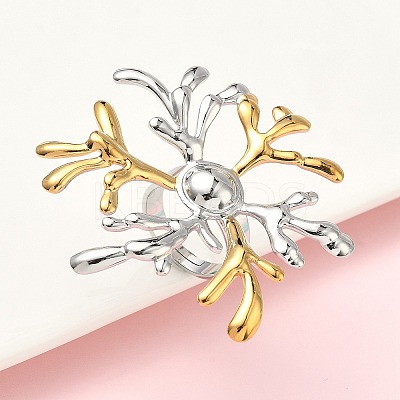 304 Stainless Steel Cuff Rings LS-RJEW-D338-05A-GP-1