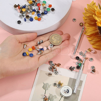 Iron Garment Rivets DIY-CA0007-80-1