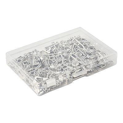 100Pcs 12 Styles Tibetan Style Zinc Alloy Pendants TIBEP-FS0001-39-1