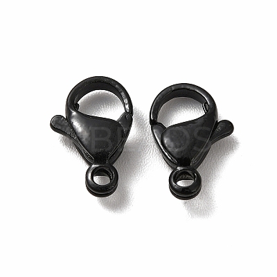 Spray Painted 304 Stainless Steel Lobster Claw Clasps STAS-R120-01C-02-1