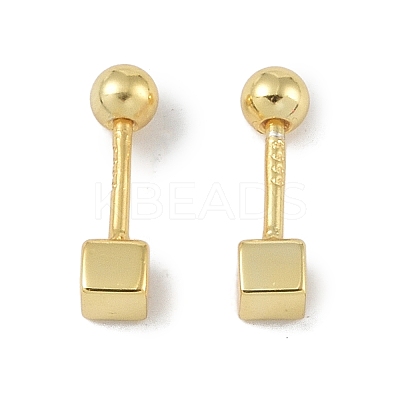Cube 999 Fine Silver Cartilage Earrings for Women LS-EJEW-S215-25G-02-1