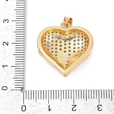 Brass Micro Pave Cubic Zirconia Pendants KK-A241-14A-G-1