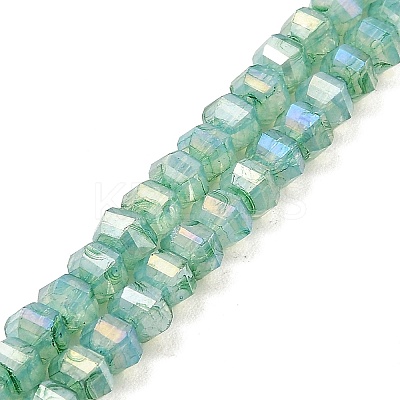 Imitation Jade Glass Beads Strands GLAA-P058-03A-03-1