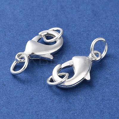 Rack Plating Brass Lobster Claw Clasps KK-F090-26S-02-1