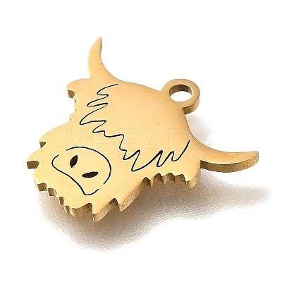 201 Stainless Steel Pendants STAS-R136-10G-1