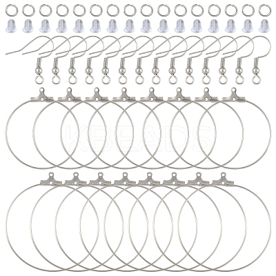 20Pcs 2 Styles 304 Stainless Steel Pendants STAS-YW0003-07-1