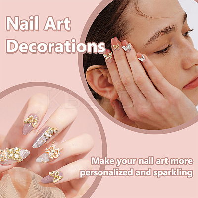 6 Styles Alloy Rhinestone Cabochons FIND-OC0013-52-1