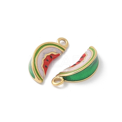 304 Stainless Steel Enamel Pendants STAS-Z122-25G-02-1