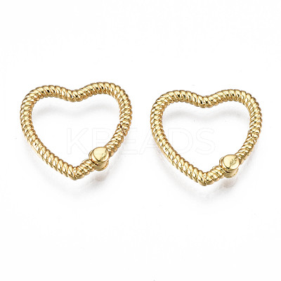 Brass Spring Gate Rings KK-Q769-002-NF-1