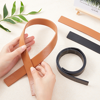 4Pcs 2 Colors PU Leather Bag Strap FIND-WR0001-47-1