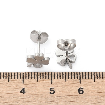 304 Stainless Steel Stud Earrings EJEW-Z089-07P-1