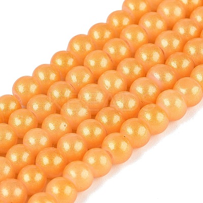Baking Paint Glass Pearl Beads Strands LS-DGLA-ZX001-05A-12-1